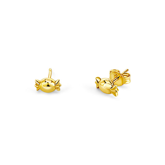 Solid Gold Candy Girls Earrings
